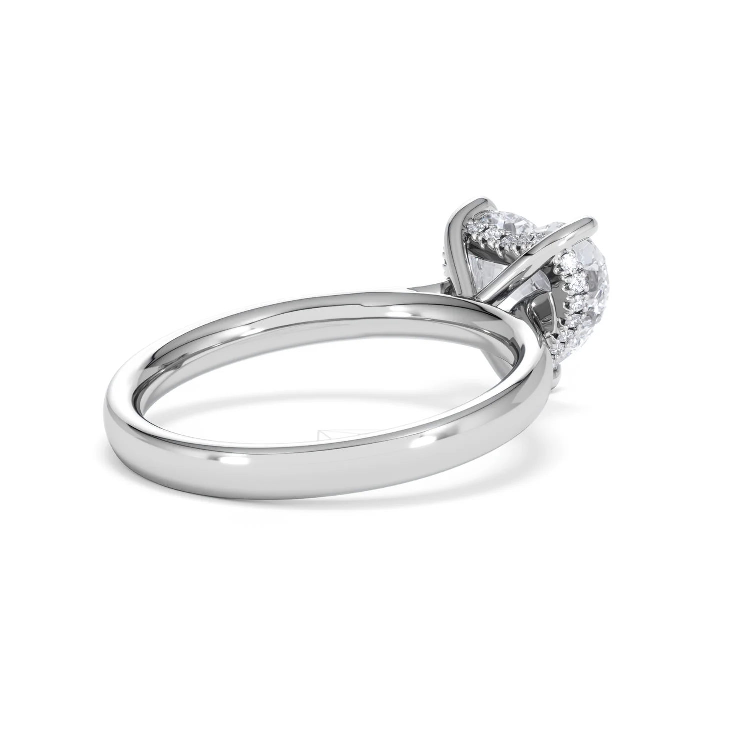 Amora Heart 2.09ct Hidden Halo Lab Diamond Engagement Ring F/VS Set in 18K White Gold - Image 38