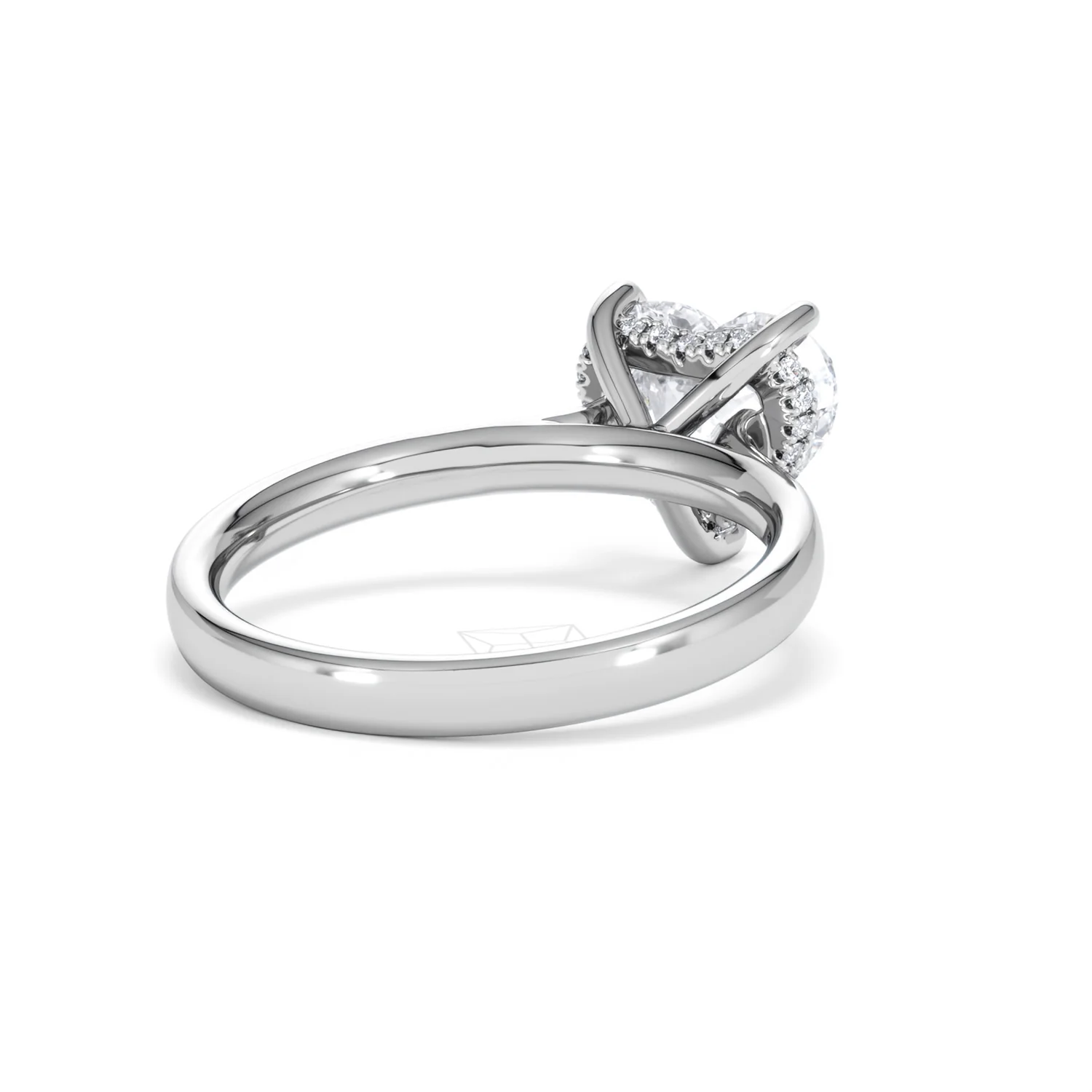 Amora Heart 2.09ct Hidden Halo Lab Diamond Engagement Ring F/VS Set in 18K White Gold - Image 41