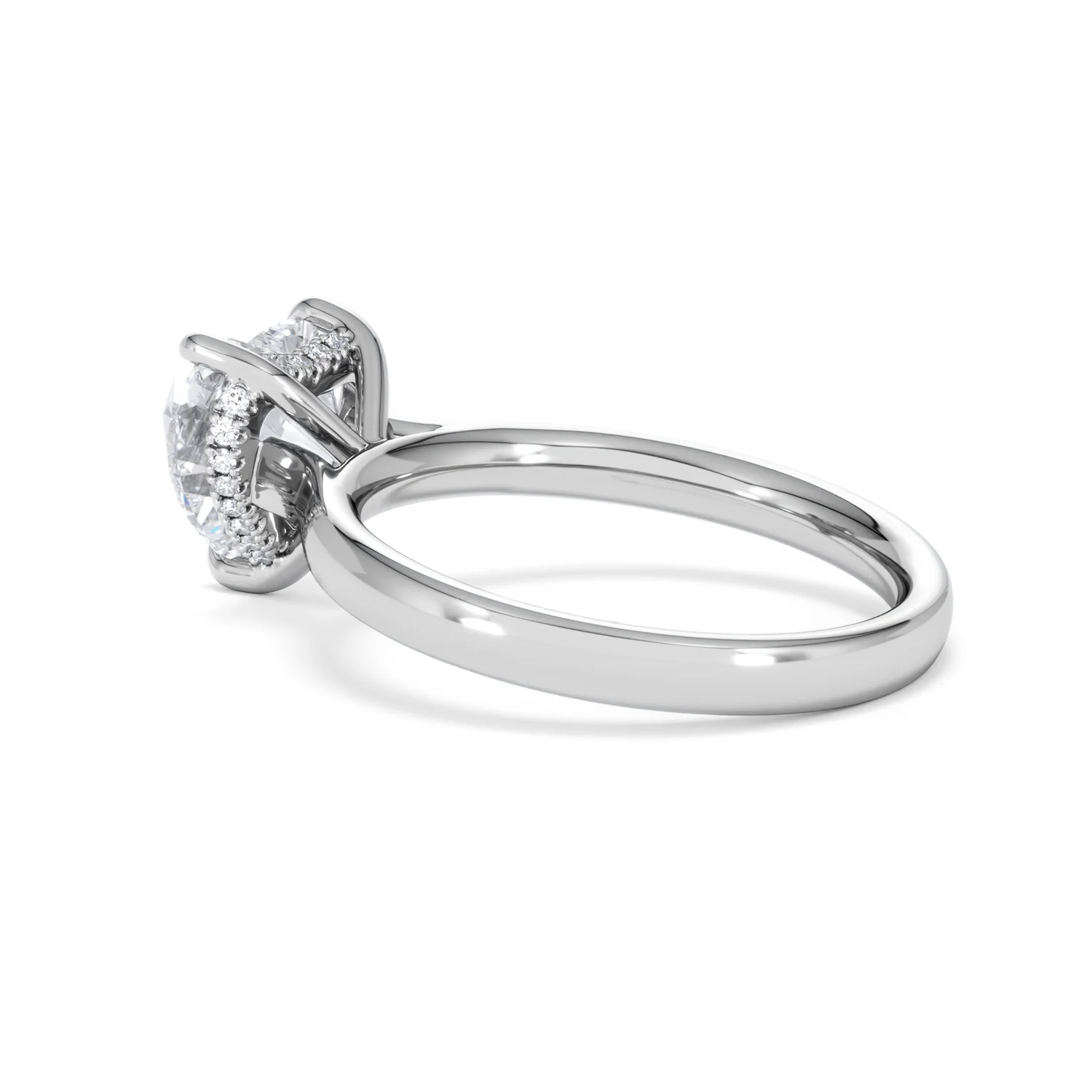 Amora Heart 2.09ct Hidden Halo Lab Diamond Engagement Ring F/VS Set in 18K White Gold - Image 61