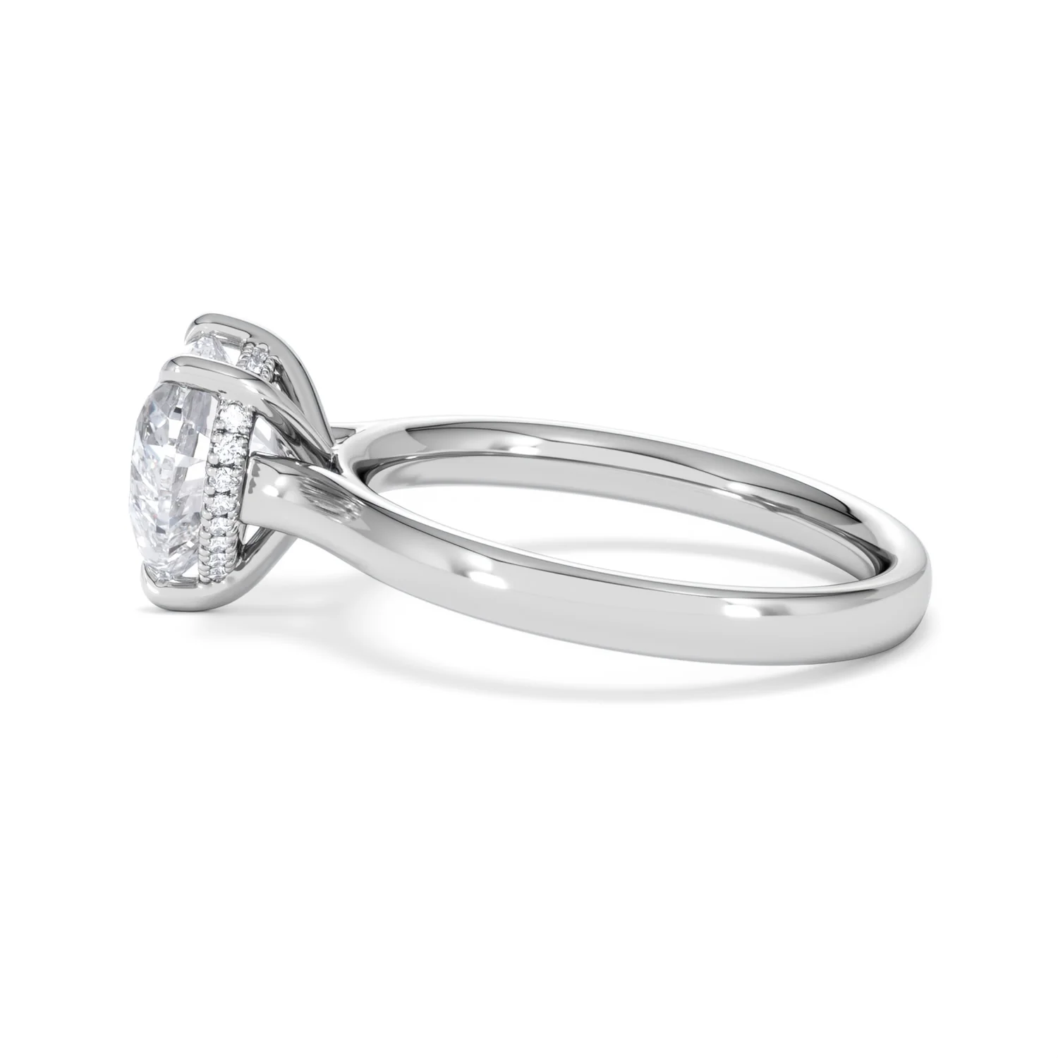 Amora Heart 2.09ct Hidden Halo Lab Diamond Engagement Ring F/VS Set in 18K White Gold - Image 67