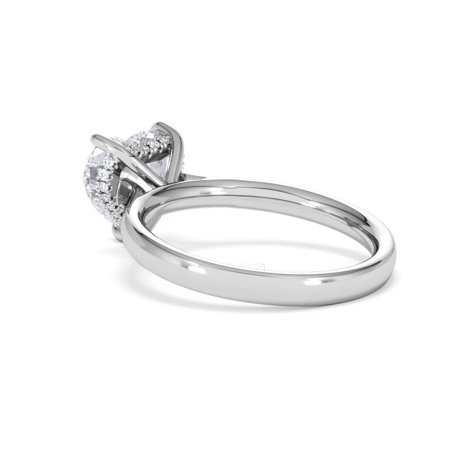 Amora Heart 2.09ct Hidden Halo Lab Diamond Engagement Ring F/VS Set in Platinum - Image 58