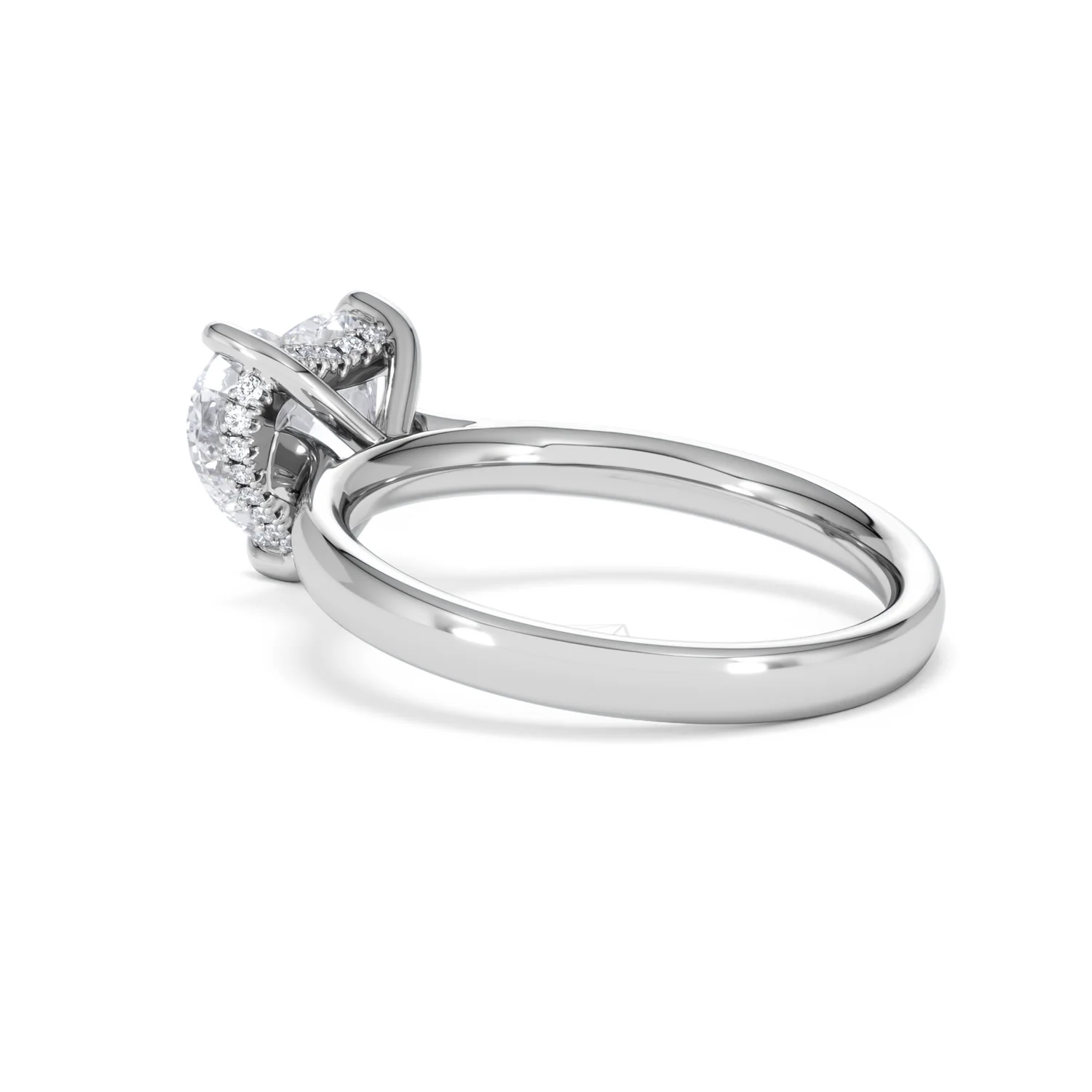 Amora Heart 2.09ct Hidden Halo Lab Diamond Engagement Ring F/VS Set in Platinum - Image 59