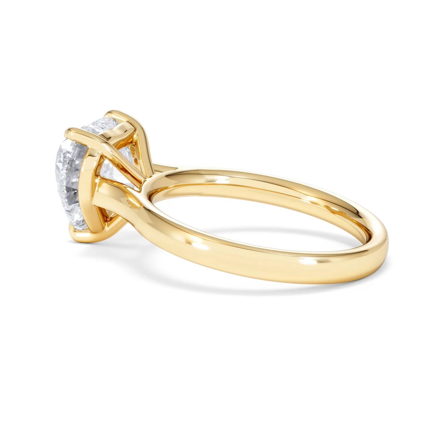 Amora Heart 3.00ct Lab Diamond Engagement Ring G/VS Set in 18K Gold - Image 63