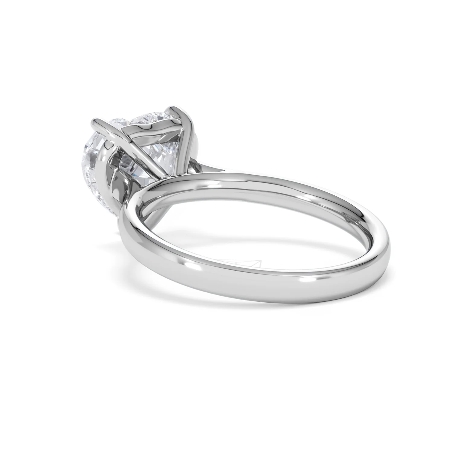 Amora Heart 3.00ct Lab Diamond Engagement Ring G/VS Set in Platinum - Image 57