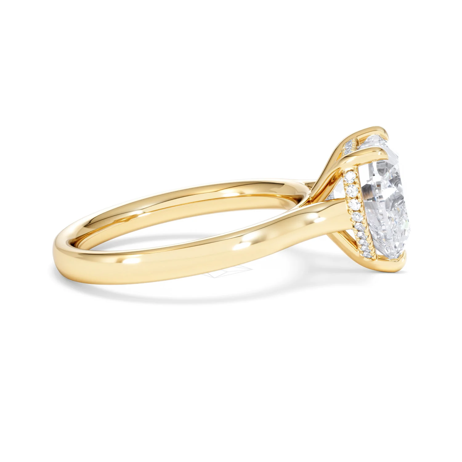 Amora Heart 3.11ct Hidden Halo Lab Diamond Engagement Ring G/VS Set in 18K Gold - Image 27