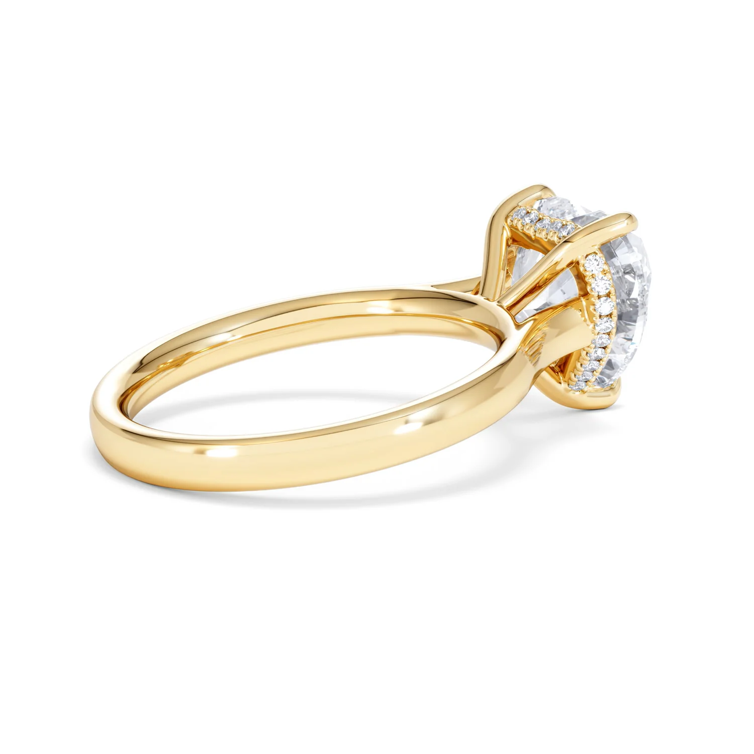 Amora Heart 3.11ct Hidden Halo Lab Diamond Engagement Ring G/VS Set in 18K Gold - Image 34