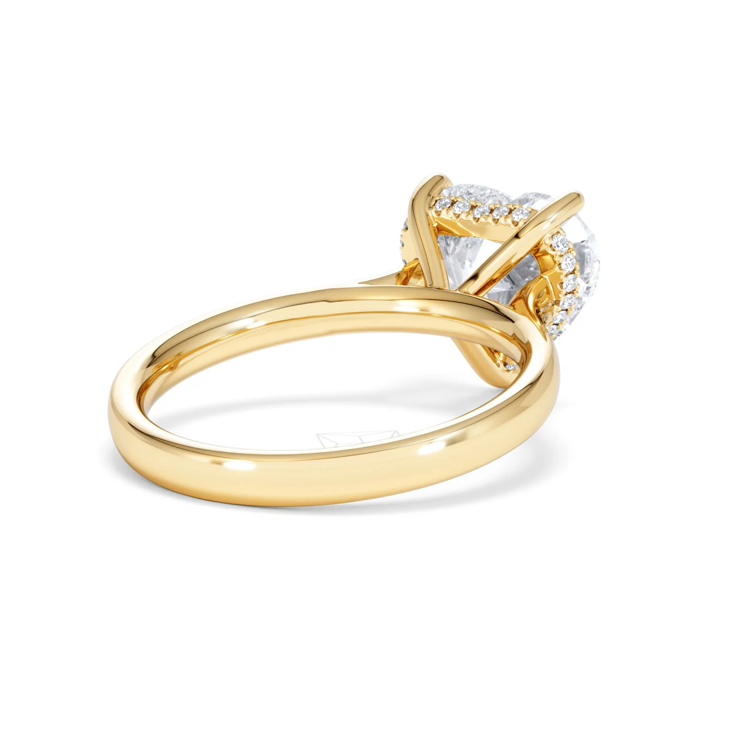 Amora Heart 3.11ct Hidden Halo Lab Diamond Engagement Ring G/VS Set in 18K Gold - Image 40