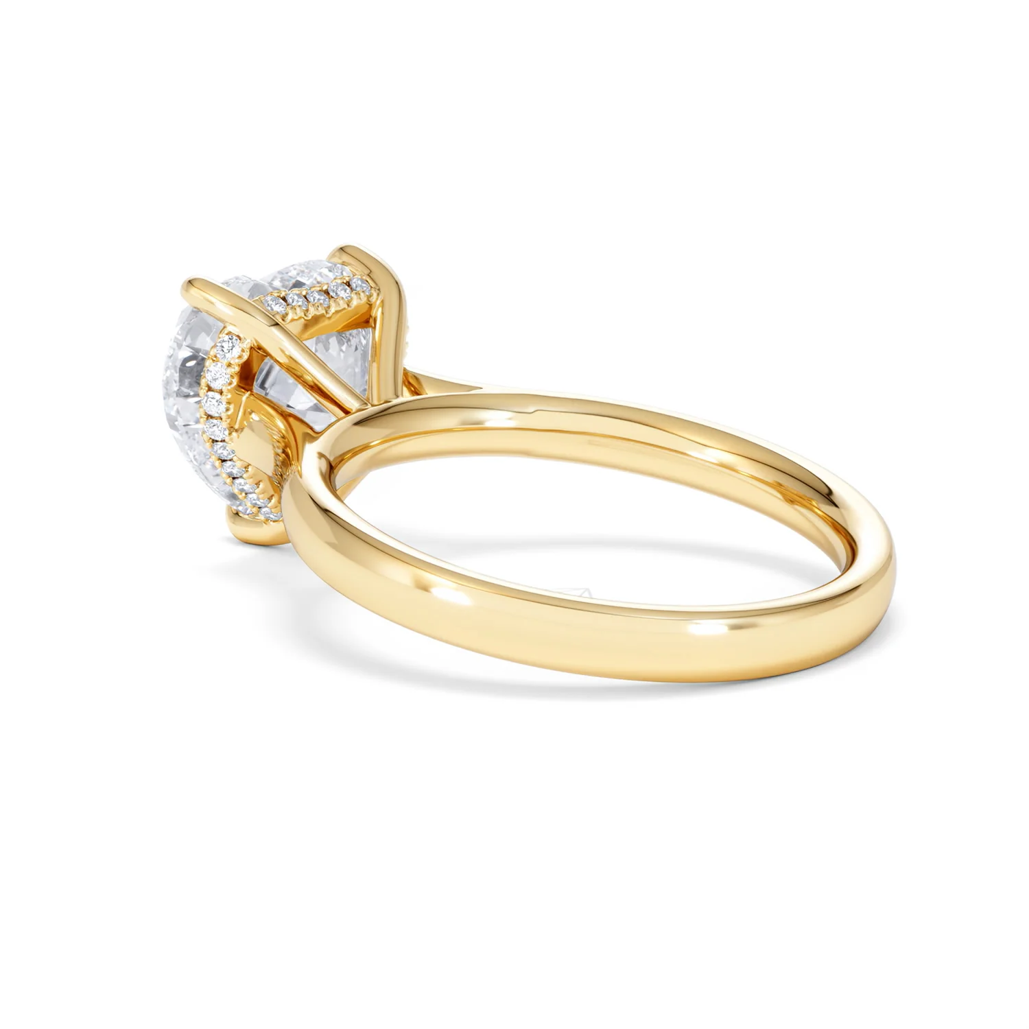 Amora Heart 3.11ct Hidden Halo Lab Diamond Engagement Ring G/VS Set in 18K Gold - Image 59