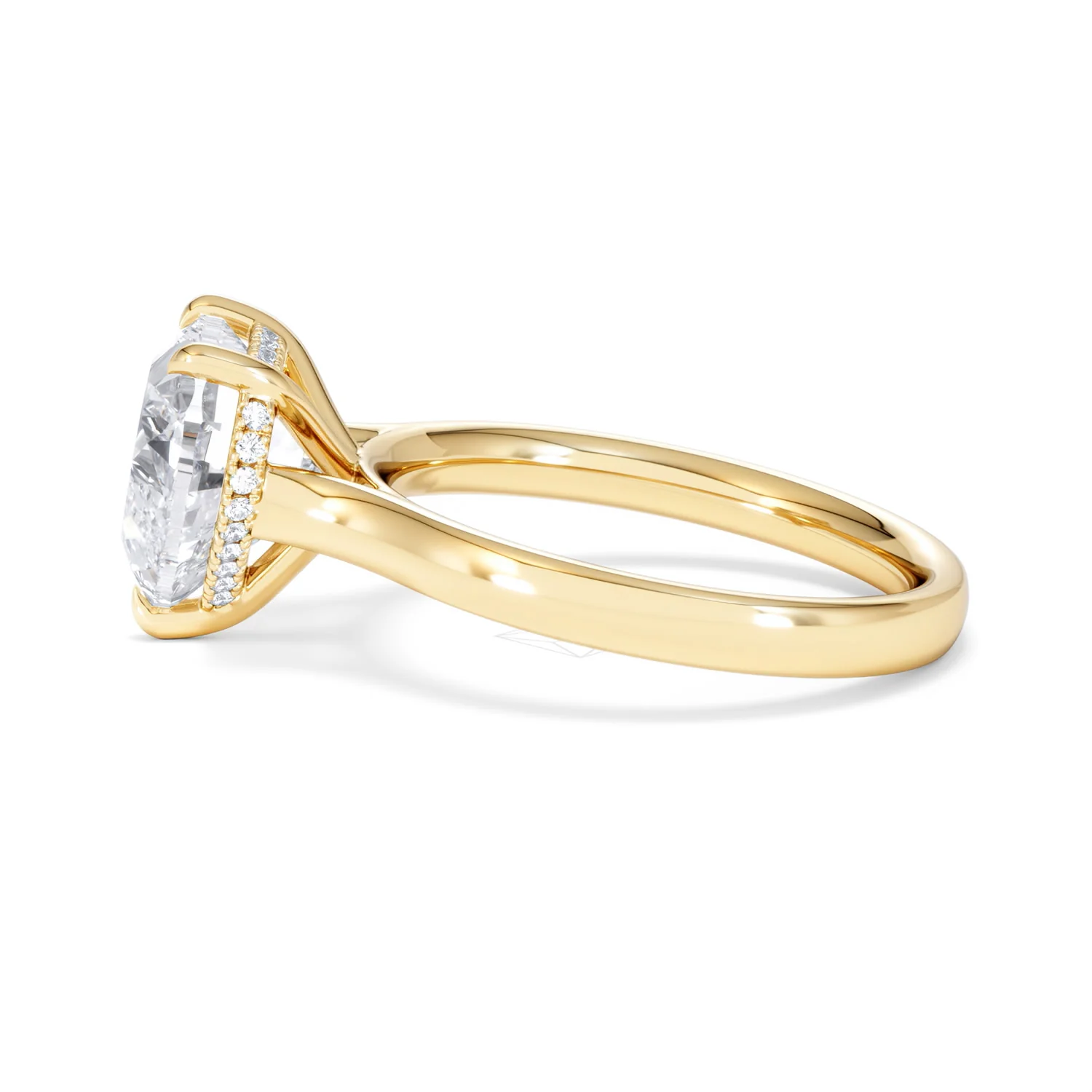Amora Heart 3.11ct Hidden Halo Lab Diamond Engagement Ring G/VS Set in 18K Gold - Image 68