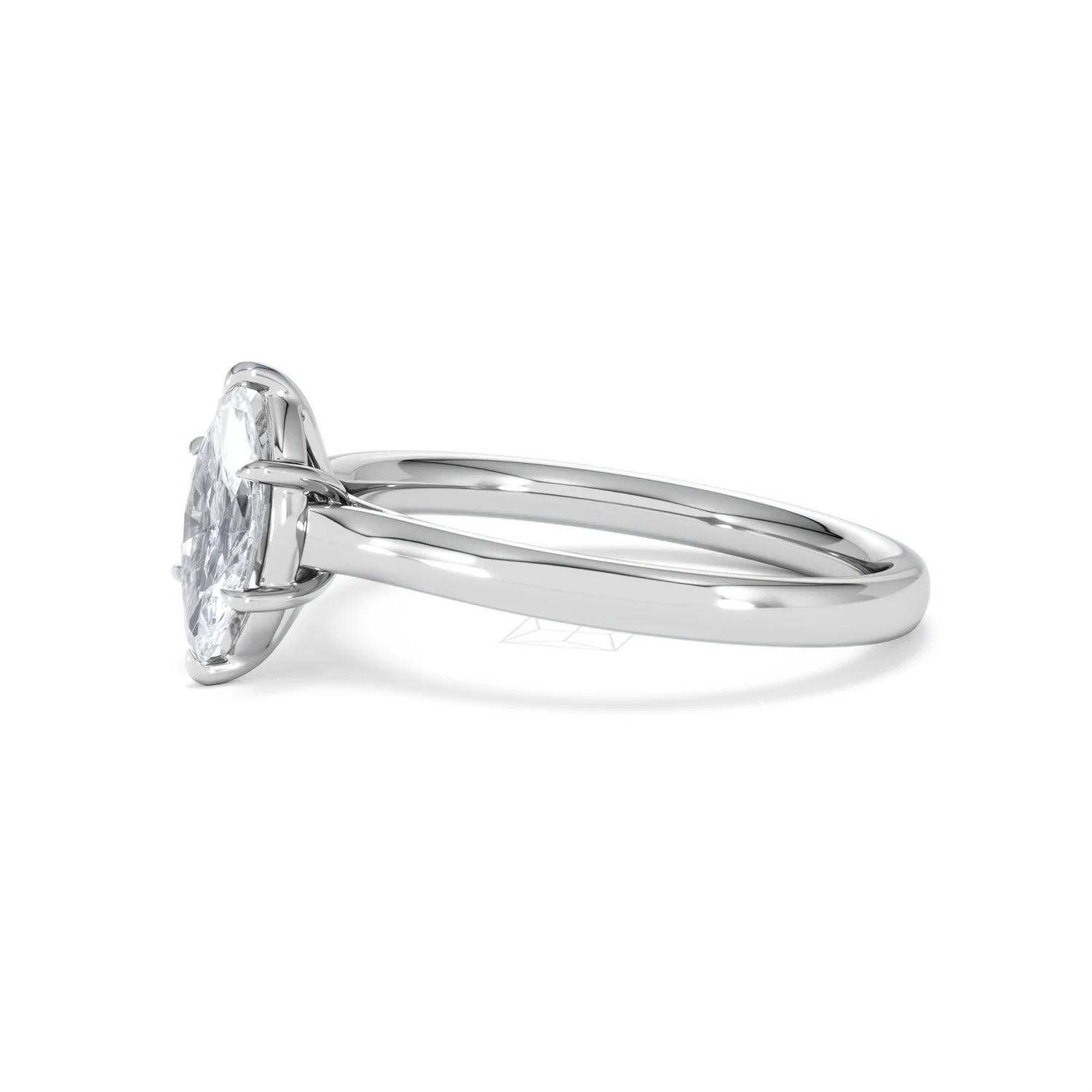 Amora Marquise 0.50ct Lab Diamond Engagement Ring F/VS Set in 18K White Gold - Image 74