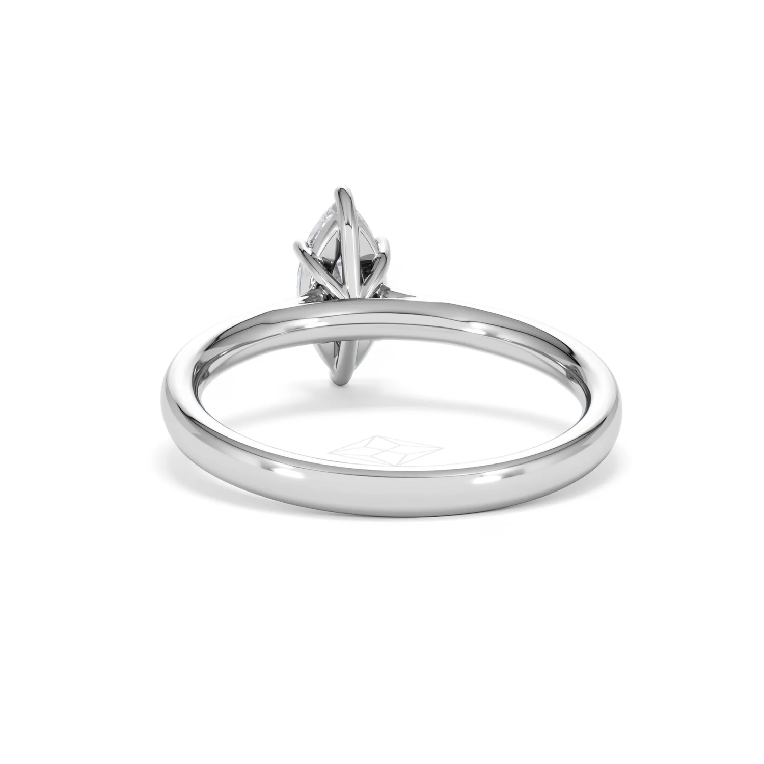 Amora Marquise 0.50ct Lab Diamond Engagement Ring F/VS Set in Platinum - Image 50