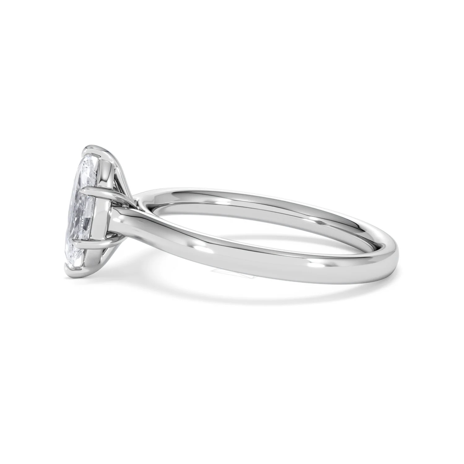 Amora Marquise 0.50ct Lab Diamond Engagement Ring F/VS Set in Platinum - Image 70