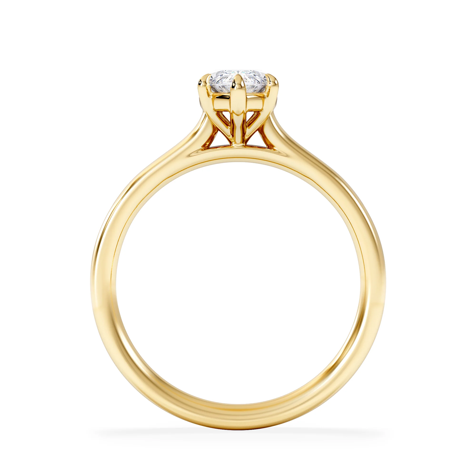 Amora Marquise 1.00ct Lab Diamond Engagement Ring F/VS Set in 18K Gold - Image 3