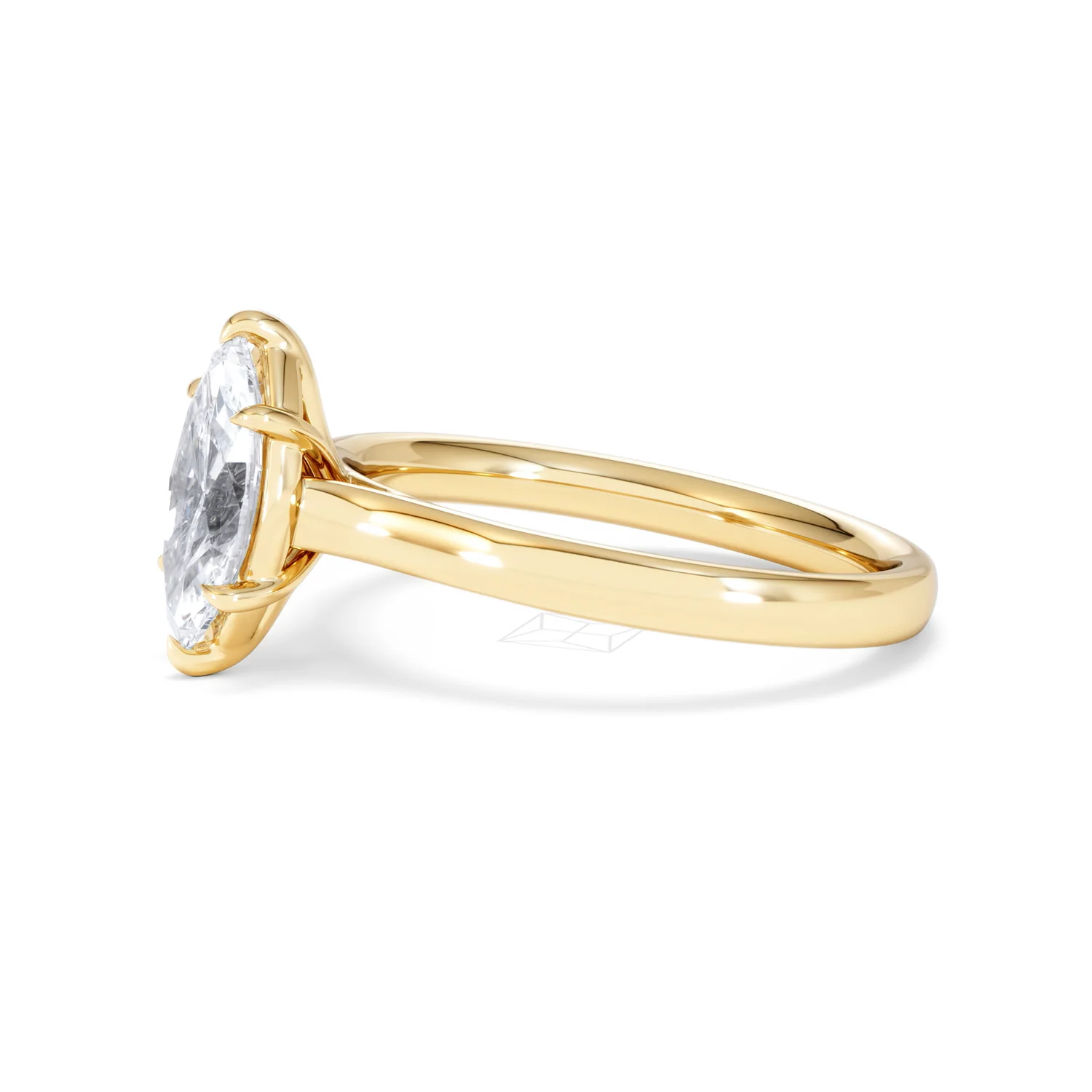 Amora Marquise 1.00ct Lab Diamond Engagement Ring F/VS Set in 18K Gold - Image 75
