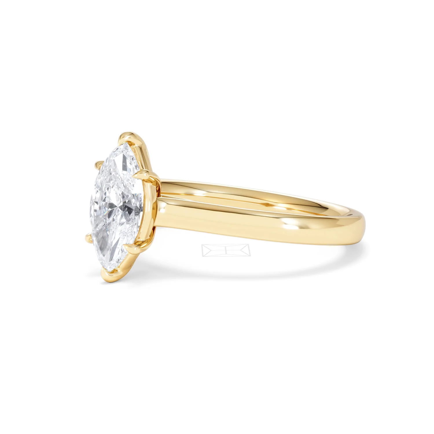 Amora Marquise 1.00ct Lab Diamond Engagement Ring F/VS Set in 18K Gold - Image 80