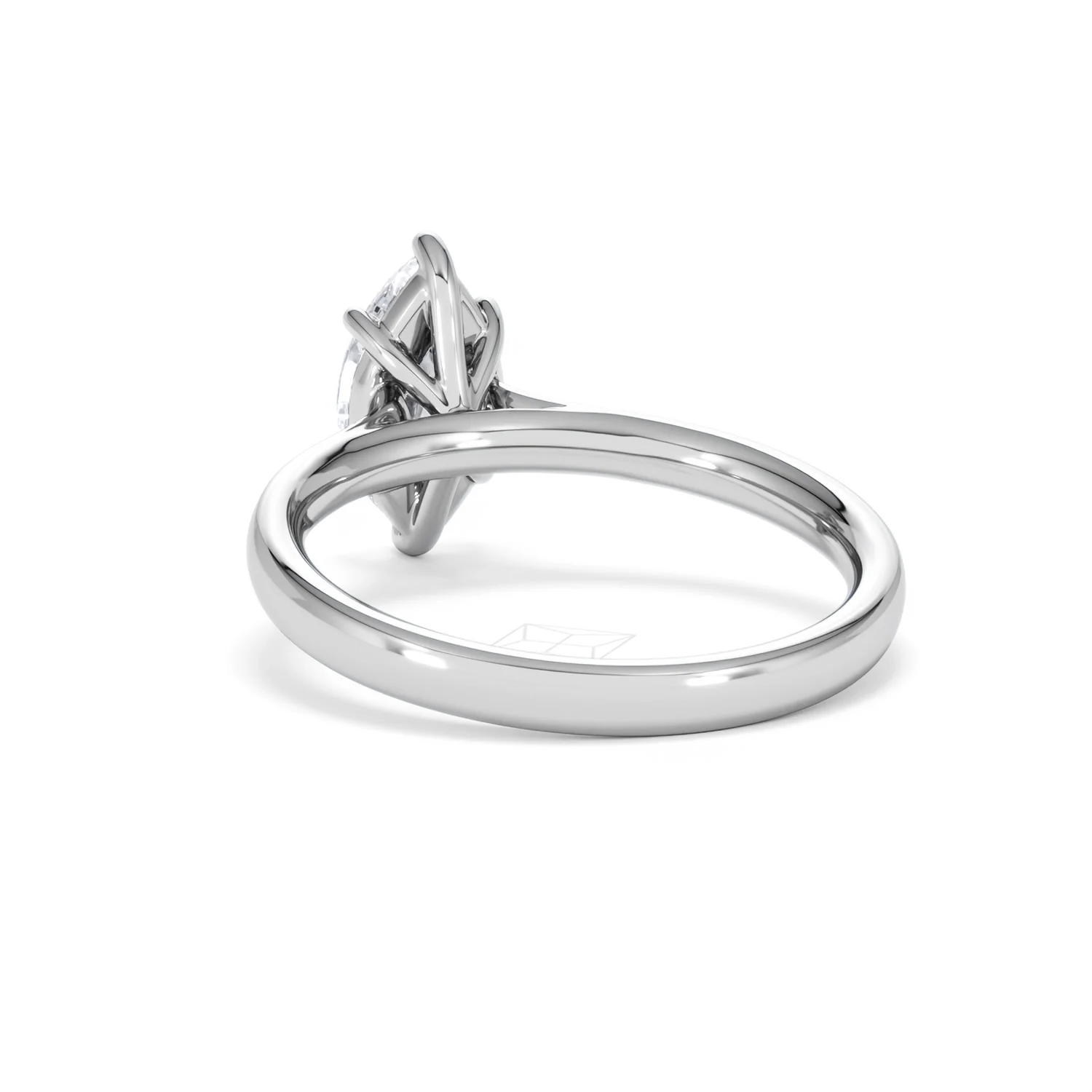 Amora Marquise 1.00ct Lab Diamond Engagement Ring F/VS Set in 18K White Gold - Image 54