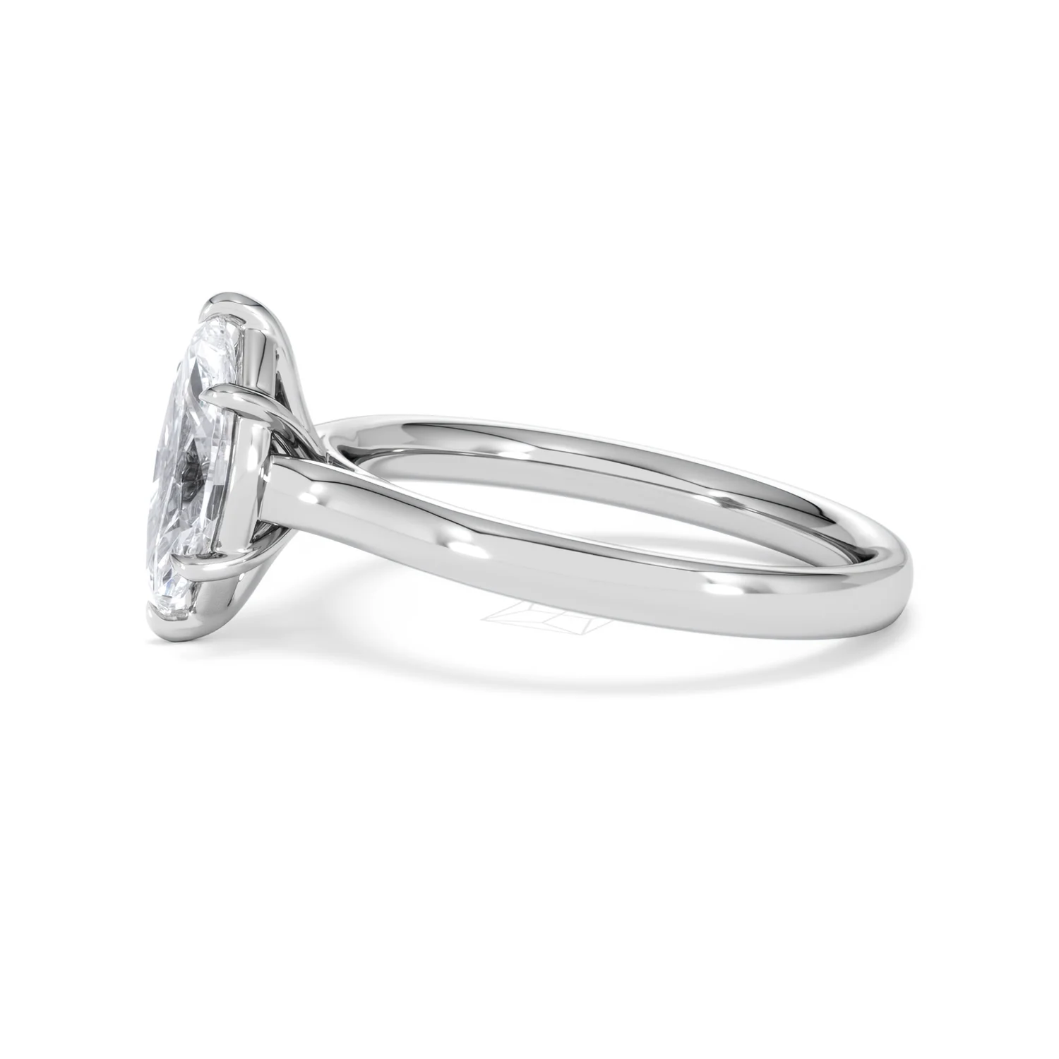 Amora Marquise 1.00ct Lab Diamond Engagement Ring F/VS Set in 18K White Gold - Image 72