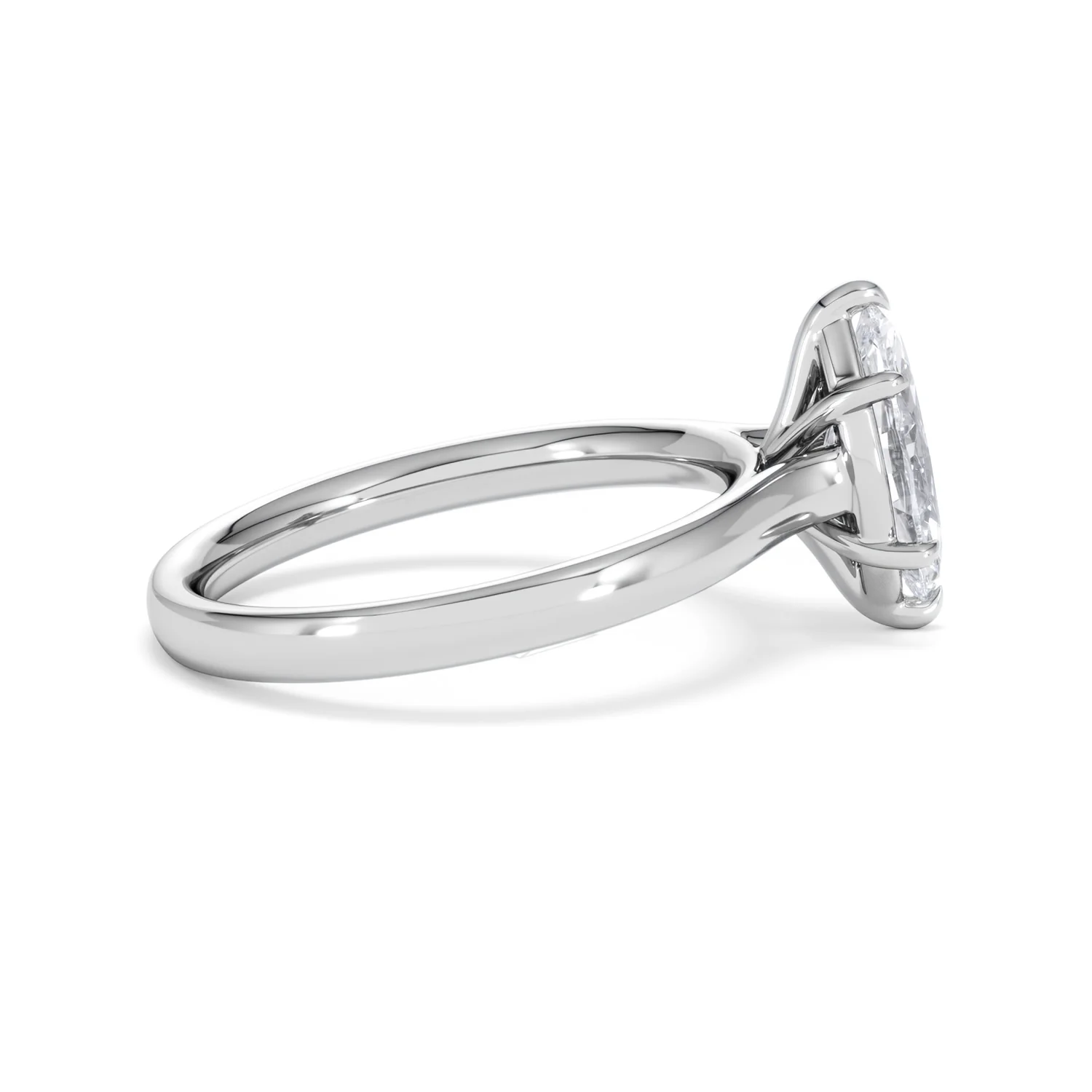 Amora Marquise 1.00ct Lab Diamond Engagement Ring F/VS Set in Platinum - Image 30
