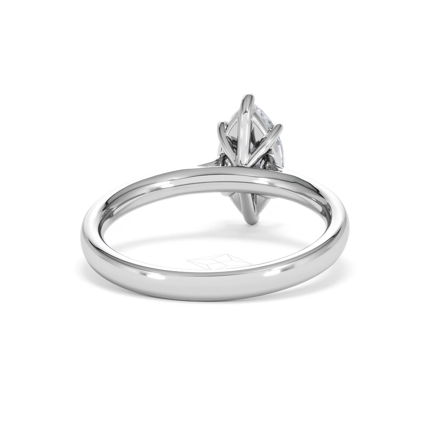Amora Marquise 1.00ct Lab Diamond Engagement Ring F/VS Set in Platinum - Image 46