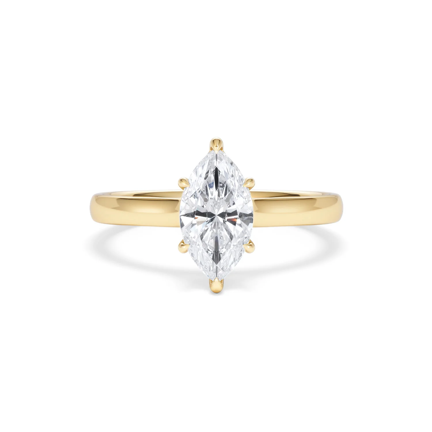 Amora Marquise 1.07ct Hidden Halo Lab Diamond Engagement Ring F/VS Set in 18K Gold - Image 10