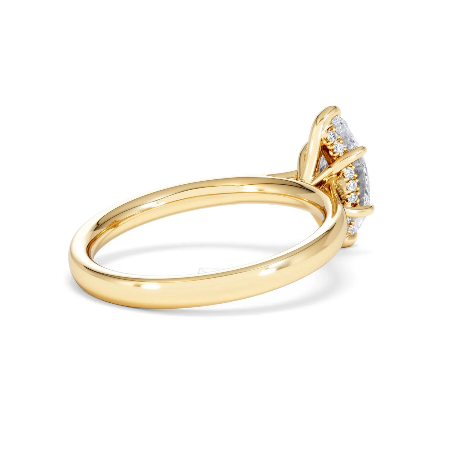 Amora Marquise 1.07ct Hidden Halo Lab Diamond Engagement Ring F/VS Set in 18K Gold - Image 39