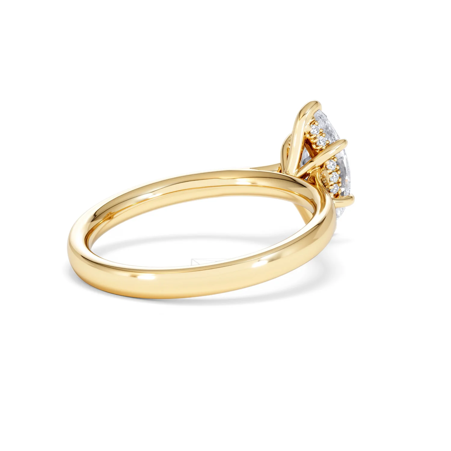 Amora Marquise 1.07ct Hidden Halo Lab Diamond Engagement Ring F/VS Set in 18K Gold - Image 40
