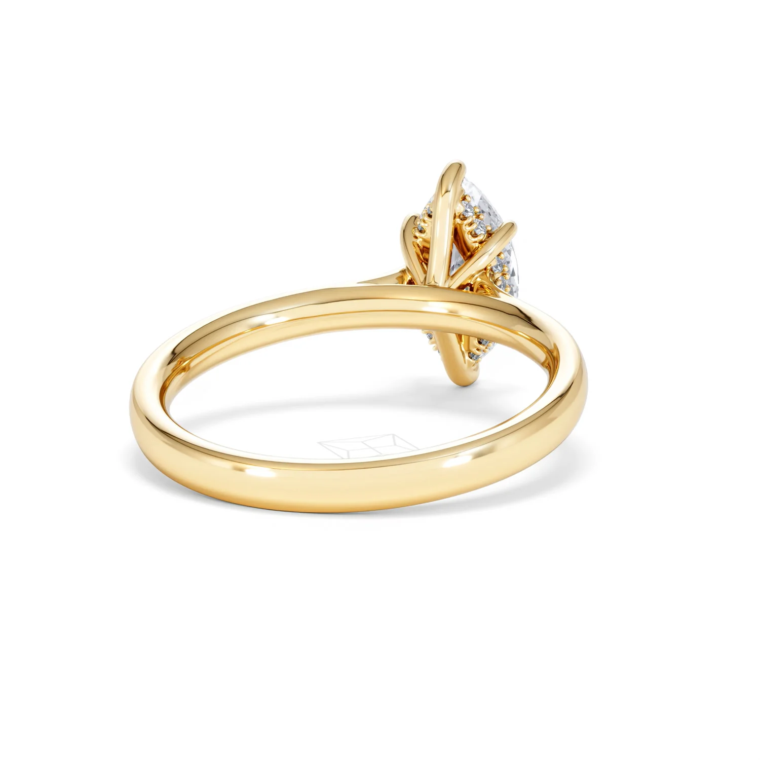 Amora Marquise 1.07ct Hidden Halo Lab Diamond Engagement Ring F/VS Set in 18K Gold - Image 45
