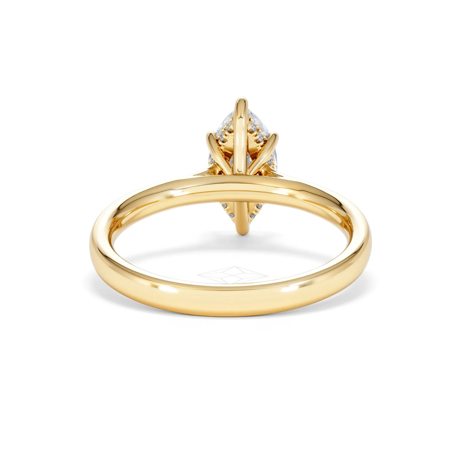 Amora Marquise 1.07ct Hidden Halo Lab Diamond Engagement Ring F/VS Set in 18K Gold - Image 49