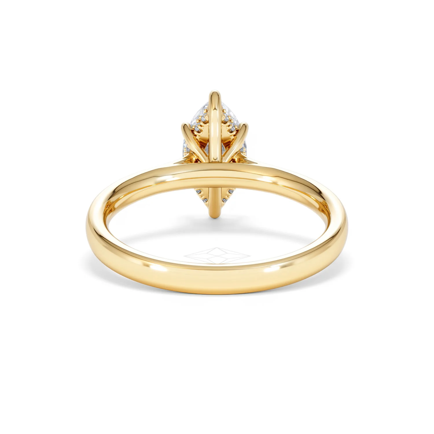 Amora Marquise 1.07ct Hidden Halo Lab Diamond Engagement Ring F/VS Set in 18K Gold - Image 50