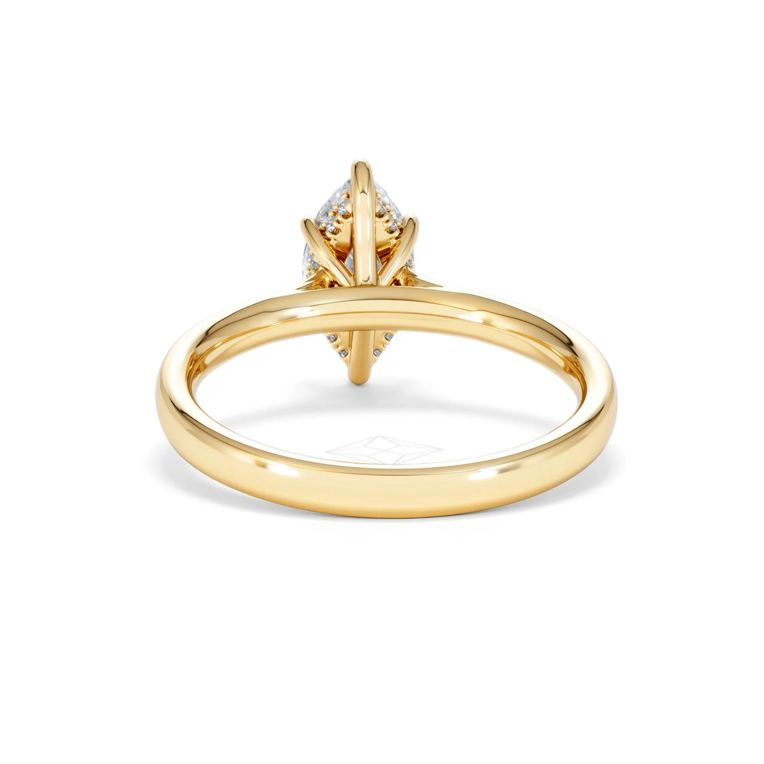 Amora Marquise 1.07ct Hidden Halo Lab Diamond Engagement Ring F/VS Set in 18K Gold - Image 51