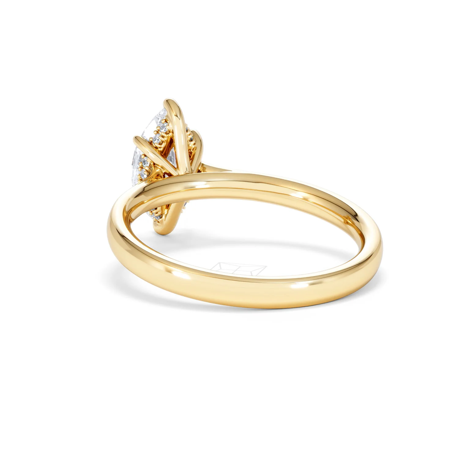 Amora Marquise 1.07ct Hidden Halo Lab Diamond Engagement Ring F/VS Set in 18K Gold - Image 56