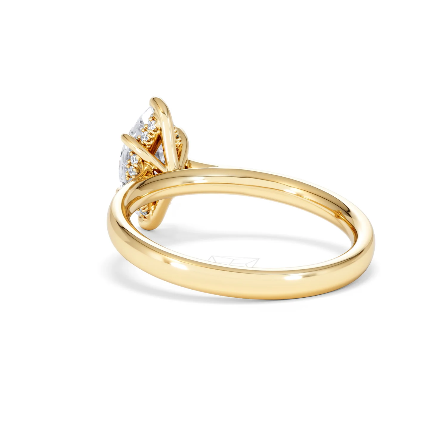 Amora Marquise 1.07ct Hidden Halo Lab Diamond Engagement Ring F/VS Set in 18K Gold - Image 57