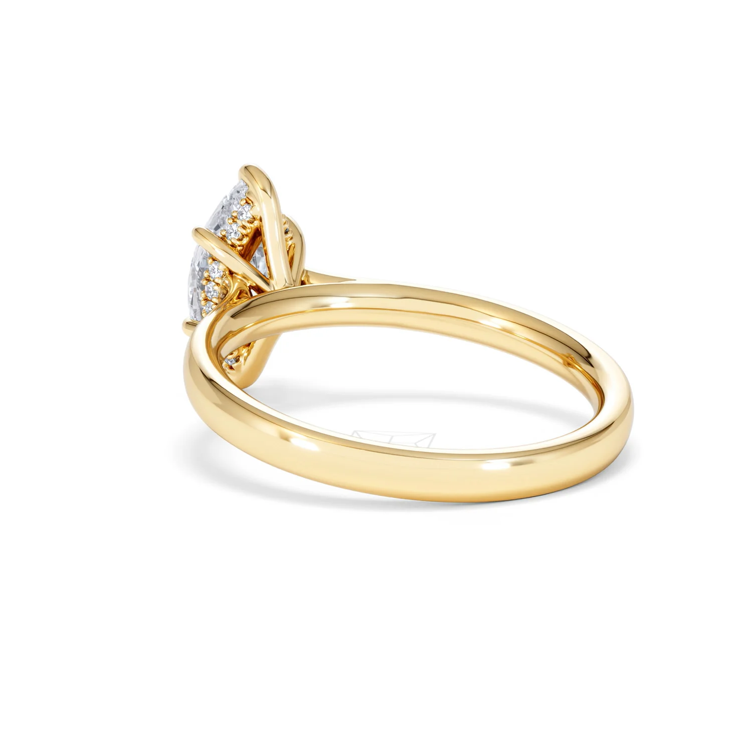 Amora Marquise 1.07ct Hidden Halo Lab Diamond Engagement Ring F/VS Set in 18K Gold - Image 58