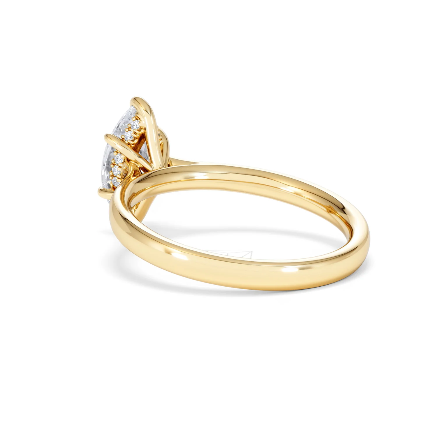 Amora Marquise 1.07ct Hidden Halo Lab Diamond Engagement Ring F/VS Set in 18K Gold - Image 59