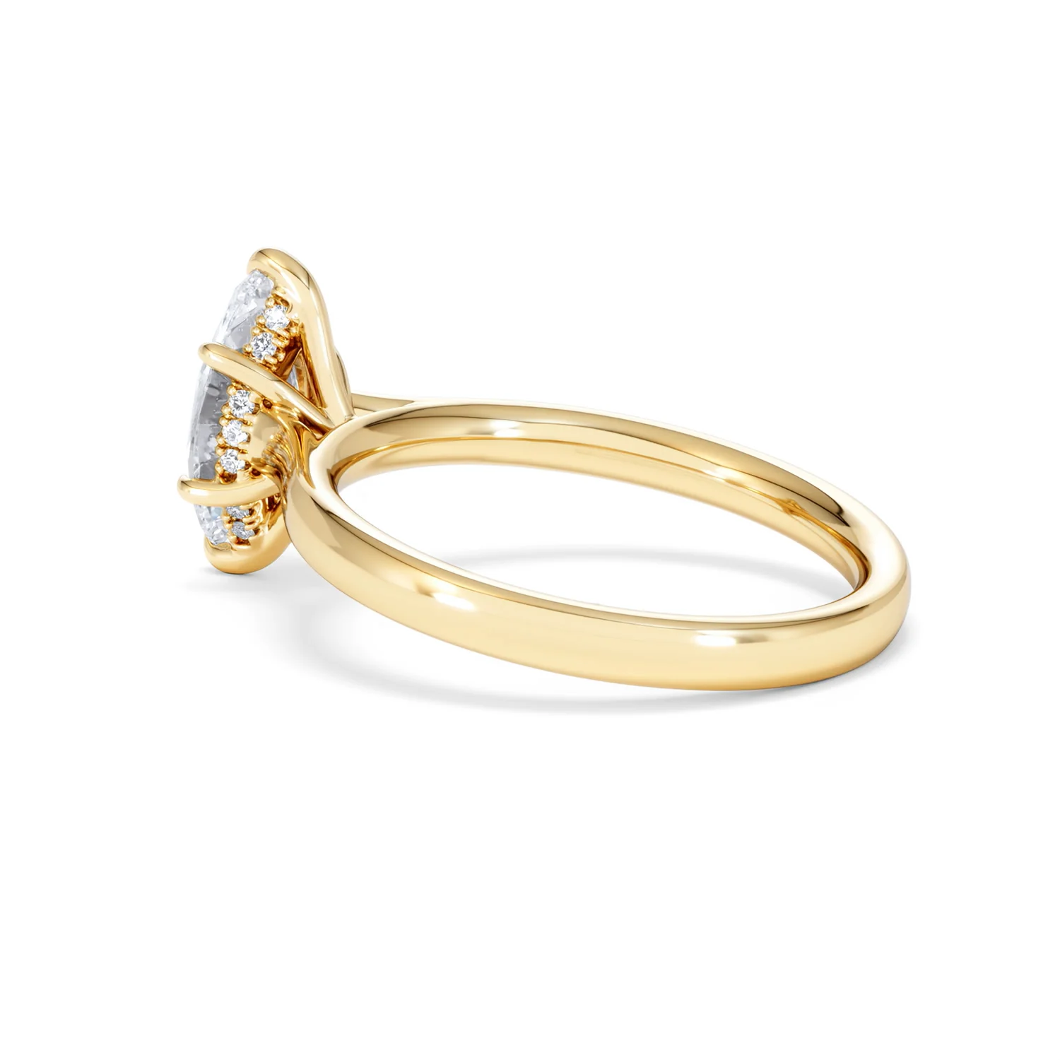 Amora Marquise 1.07ct Hidden Halo Lab Diamond Engagement Ring F/VS Set in 18K Gold - Image 63