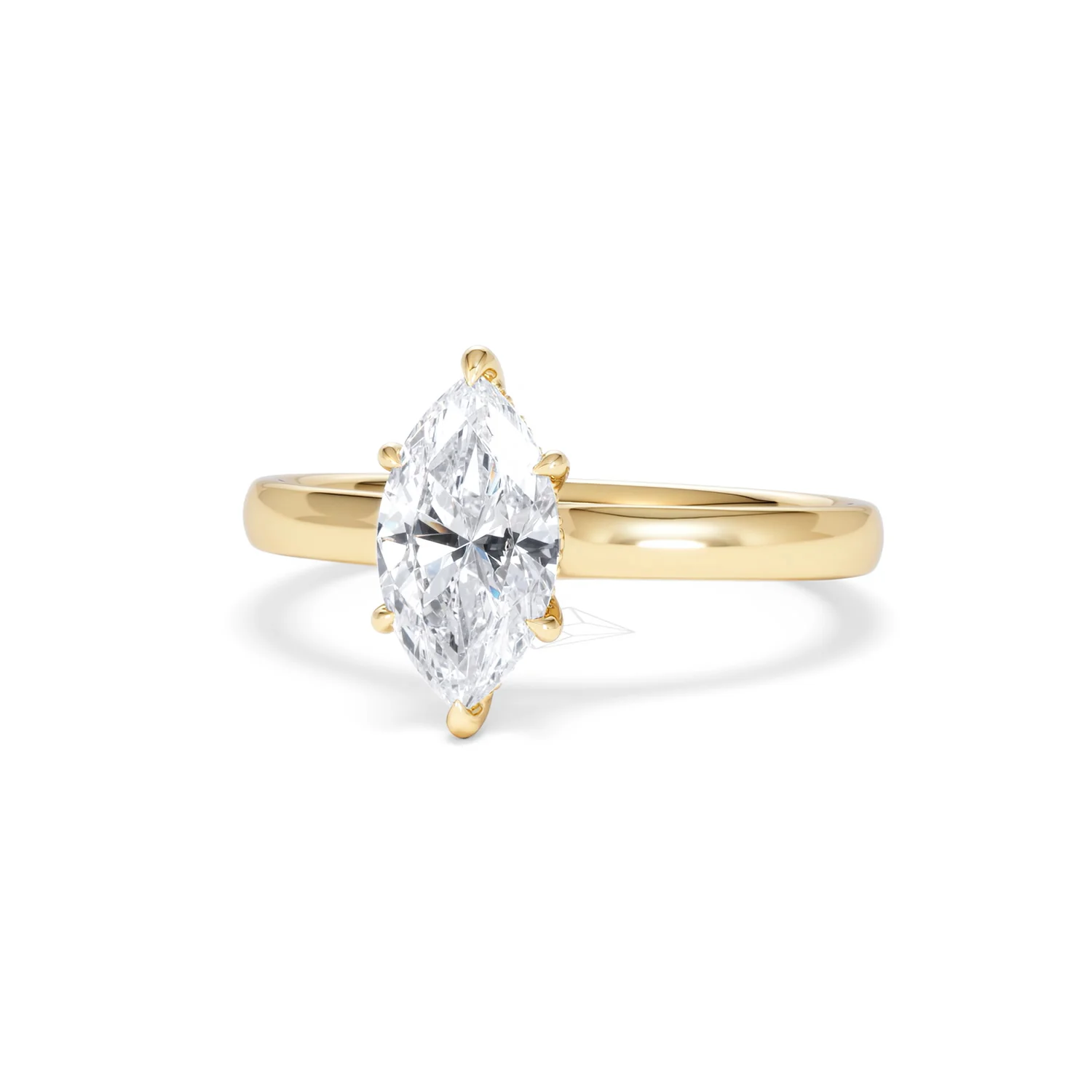 Amora Marquise 1.07ct Hidden Halo Lab Diamond Engagement Ring F/VS Set in 18K Gold - Image 87