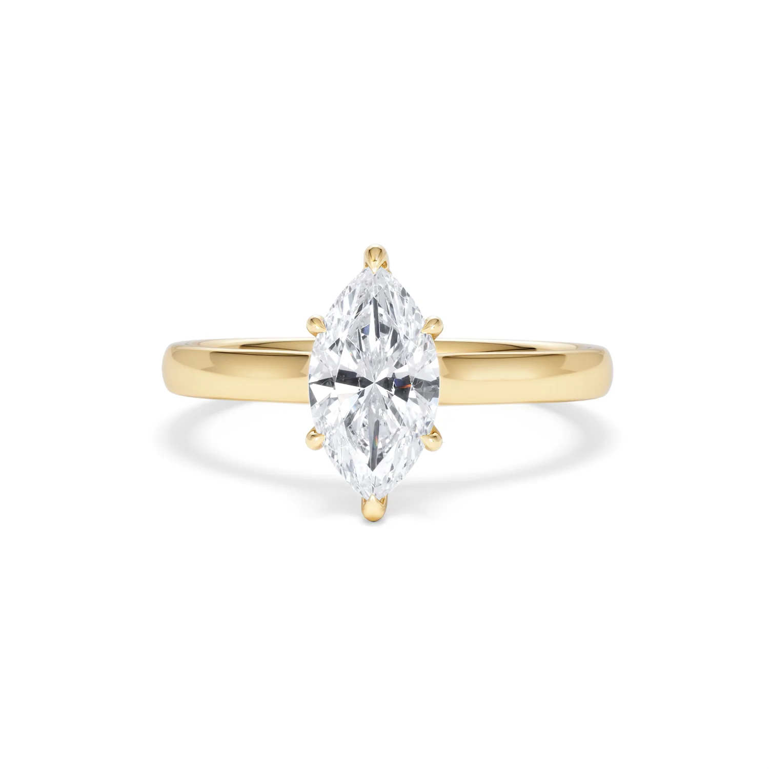 Amora Marquise 1.07ct Hidden Halo Lab Diamond Engagement Ring F/VS Set in 18K Gold - Image 89