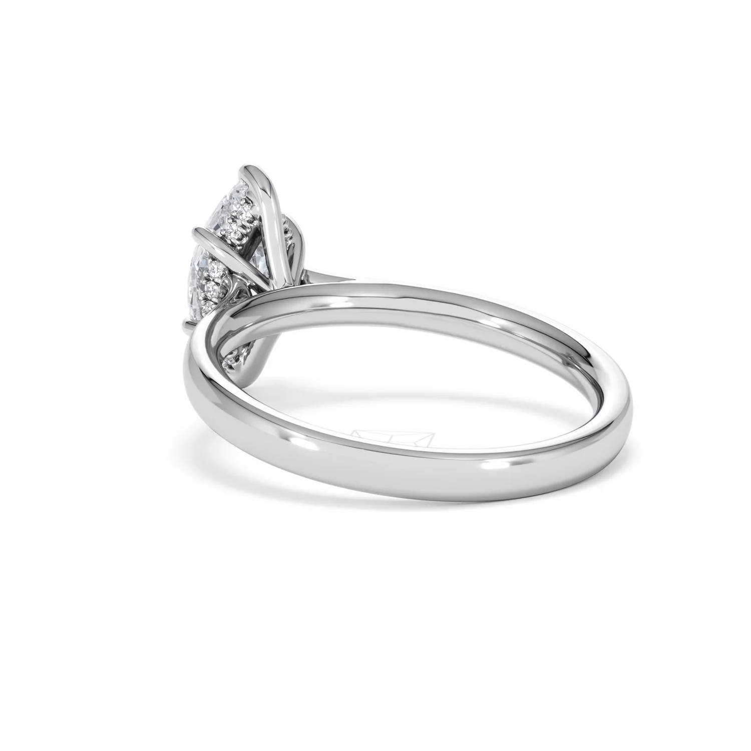 Amora Marquise 1.07ct Hidden Halo Lab Diamond Engagement Ring F/VS Set in 18K White Gold - Image 57