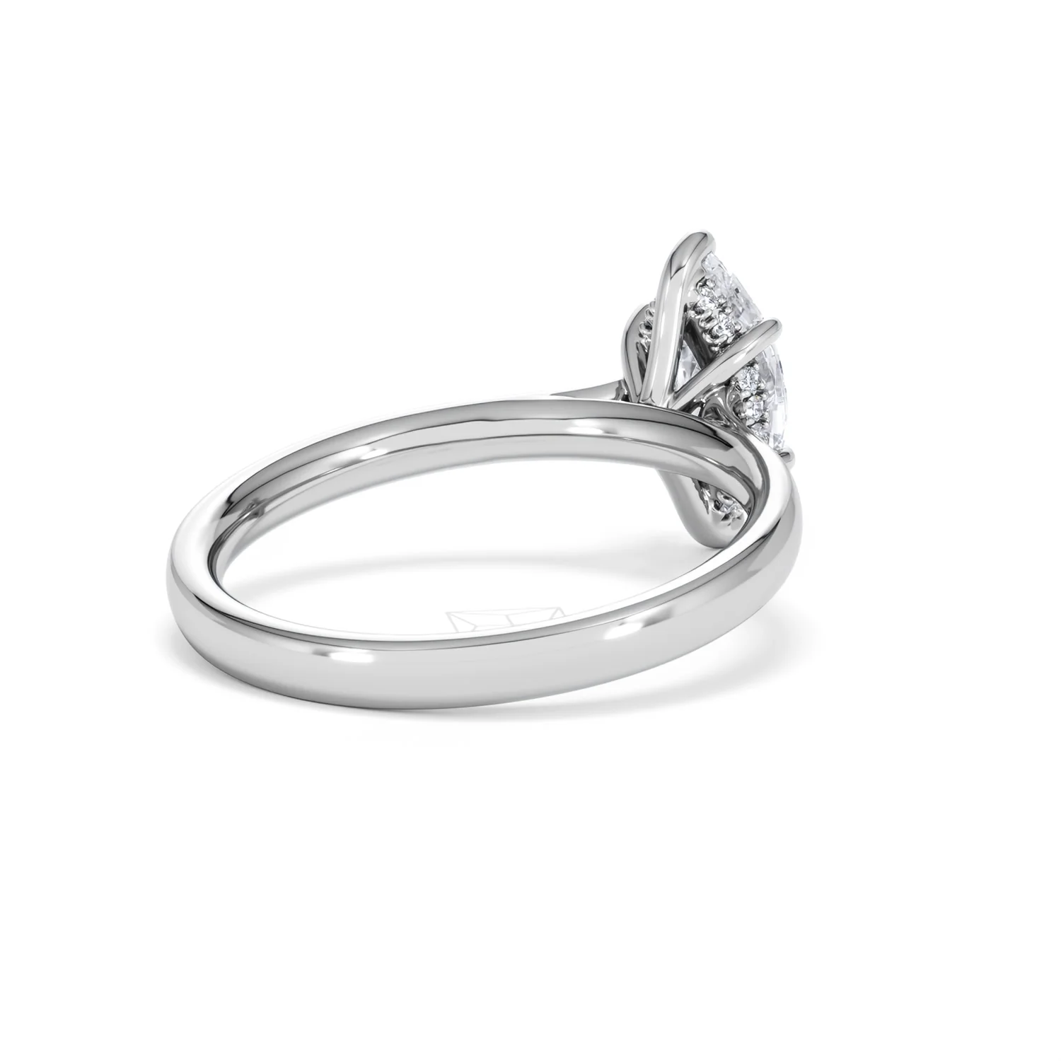 Amora Marquise 1.07ct Hidden Halo Lab Diamond Engagement Ring F/VS Set in Platinum - Image 41