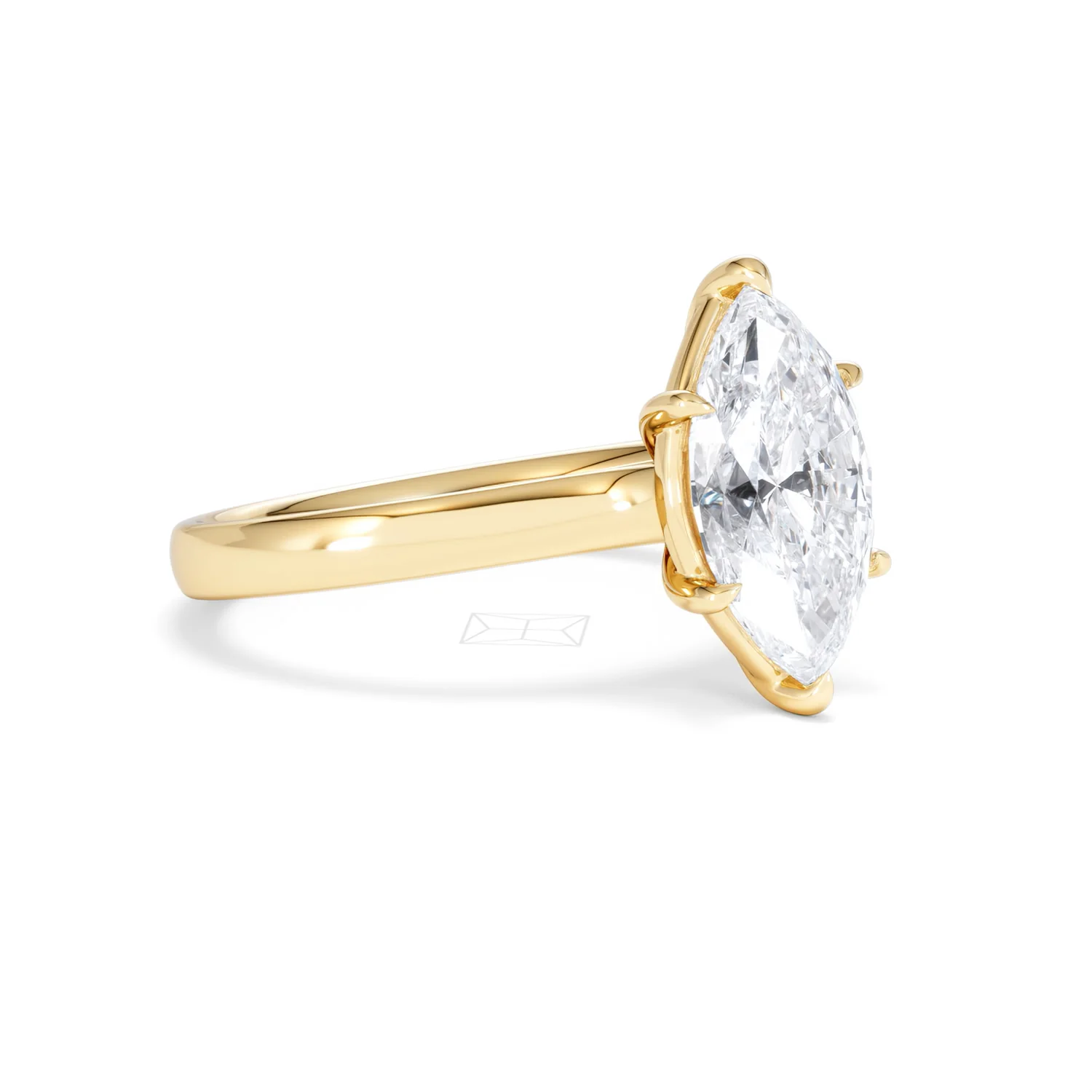 Amora Marquise 2.00ct Lab Diamond Engagement Ring F/VS Set in 18K Gold - Image 19