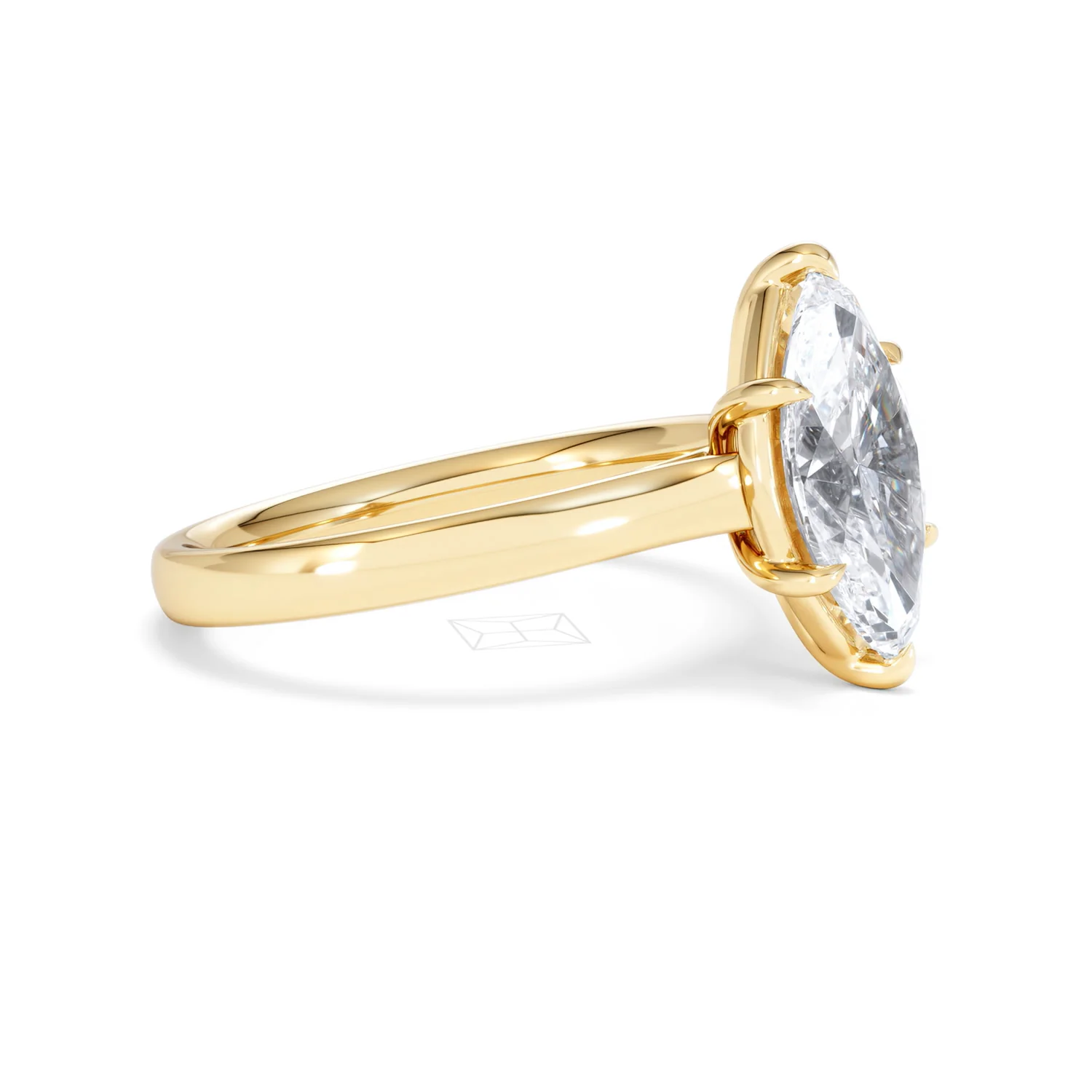 Amora Marquise 2.00ct Lab Diamond Engagement Ring F/VS Set in 18K Gold - Image 23