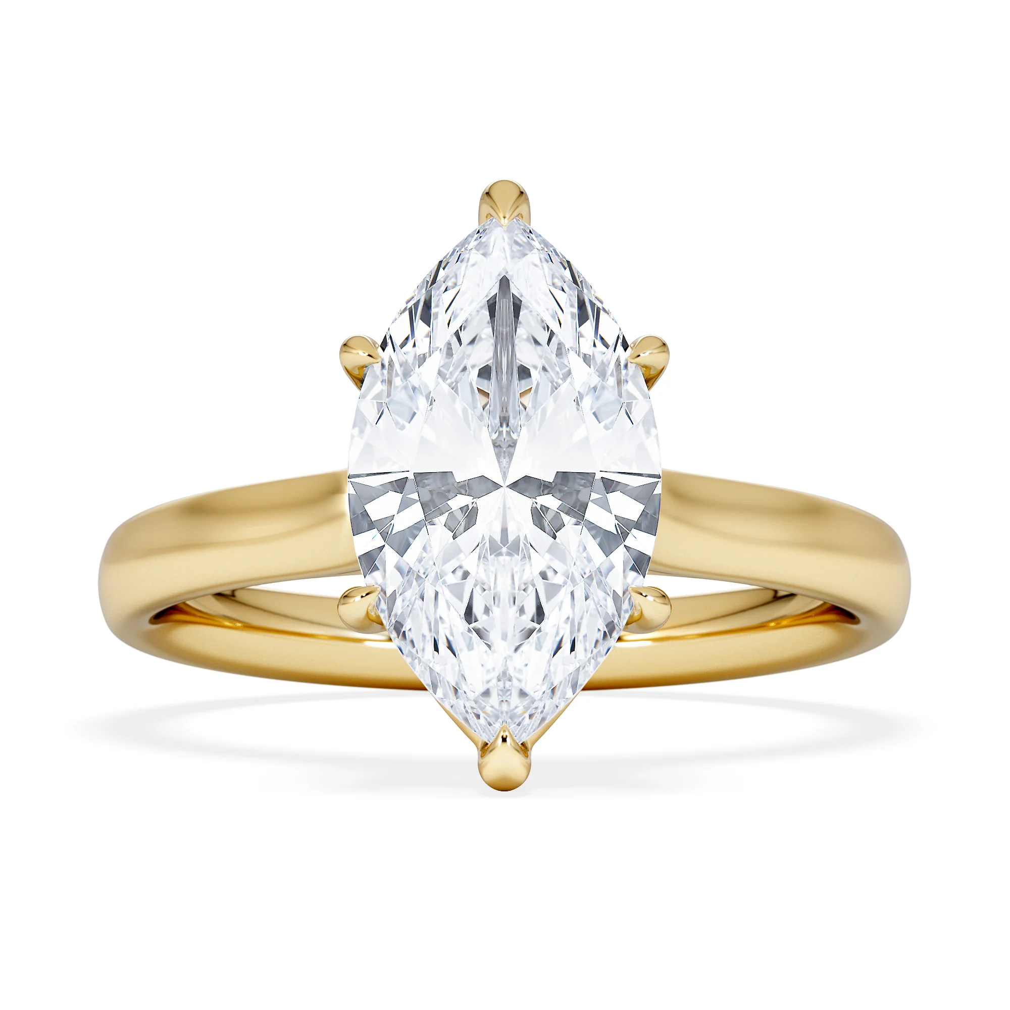 Amora Marquise 2.00ct Lab Diamond Engagement Ring F/VS Set in 18K Gold - Image 7