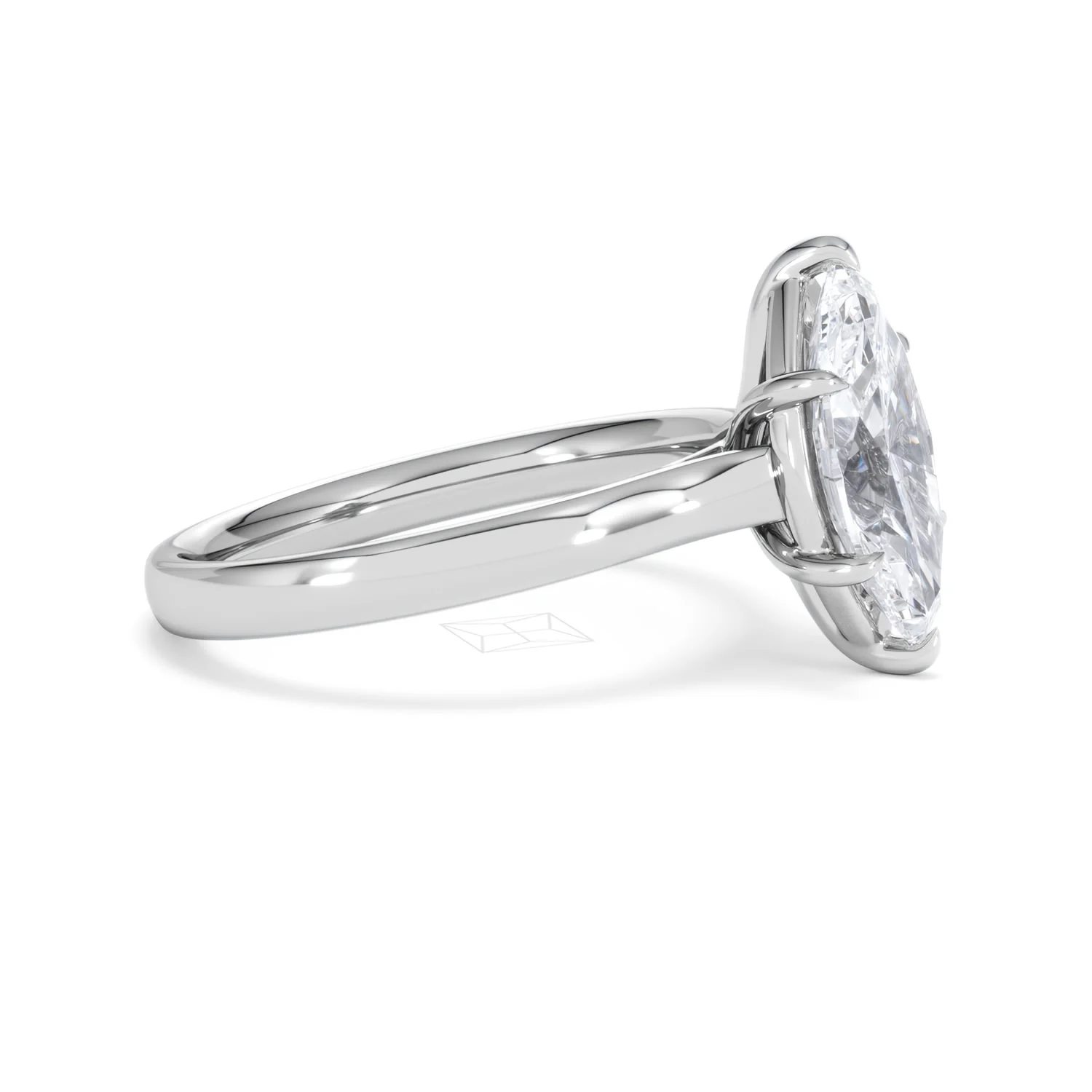 Amora Marquise 2.00ct Lab Diamond Engagement Ring F/VS Set in 18K White Gold - Image 23