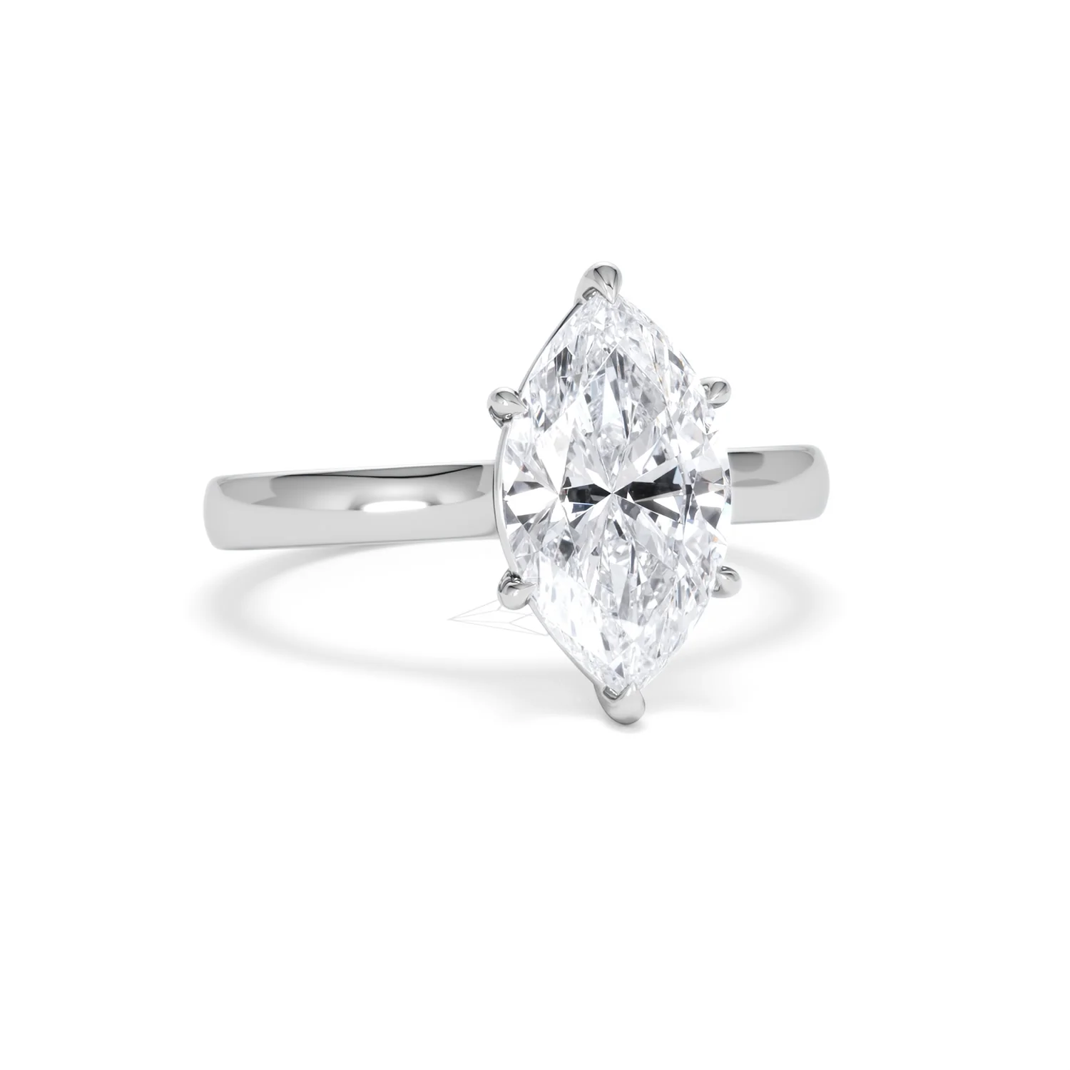 Amora Marquise 2.00ct Lab Diamond Engagement Ring F/VS Set in Platinum - Image 11