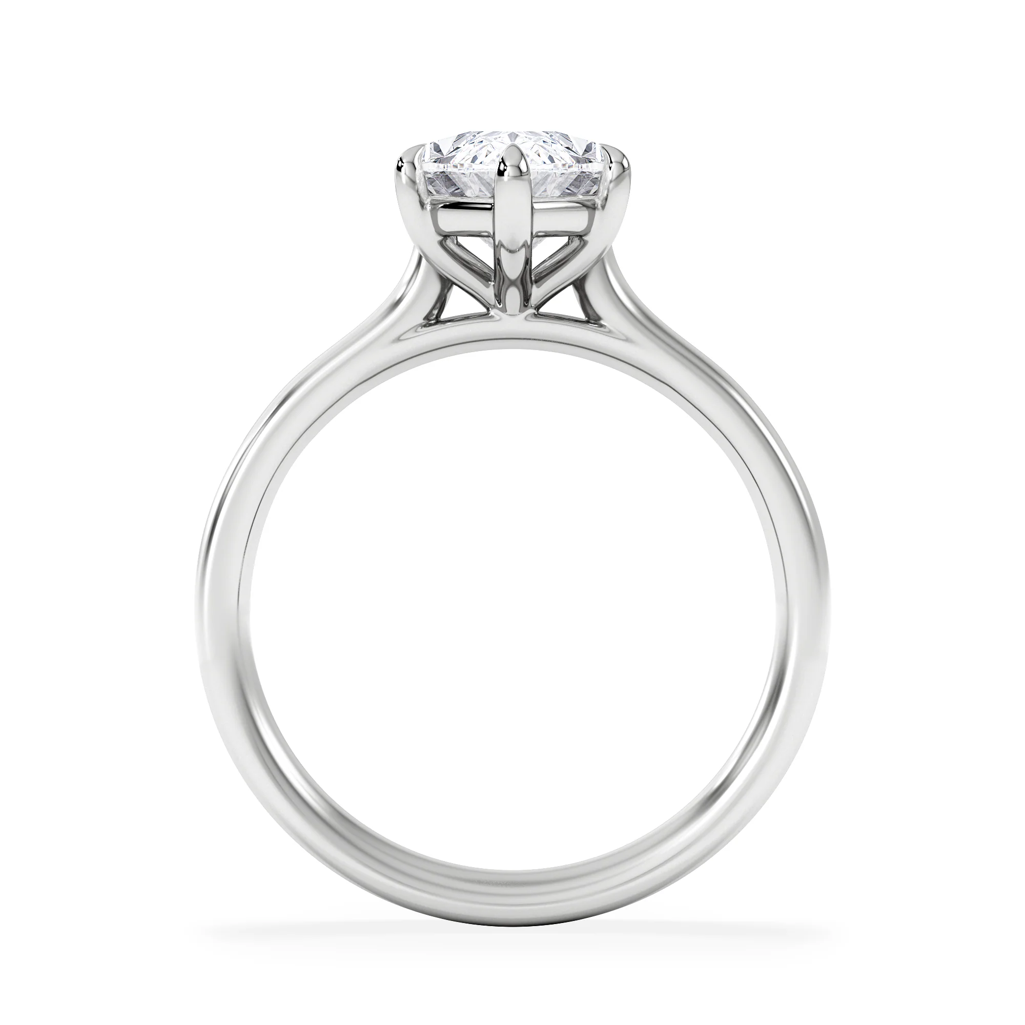 Amora Marquise 2.00ct Lab Diamond Engagement Ring F/VS Set in Platinum - Image 3