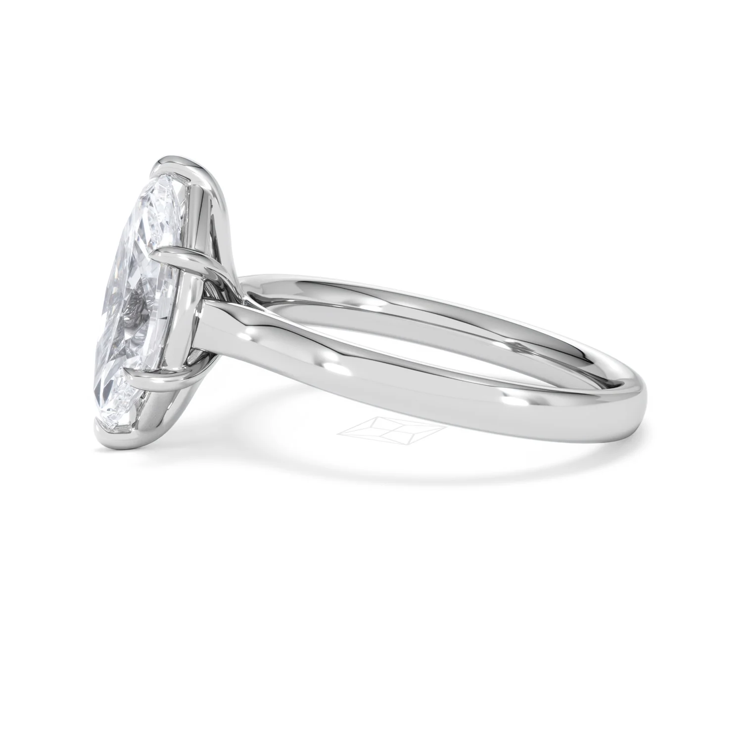 Amora Marquise 2.00ct Lab Diamond Engagement Ring F/VS Set in Platinum - Image 71