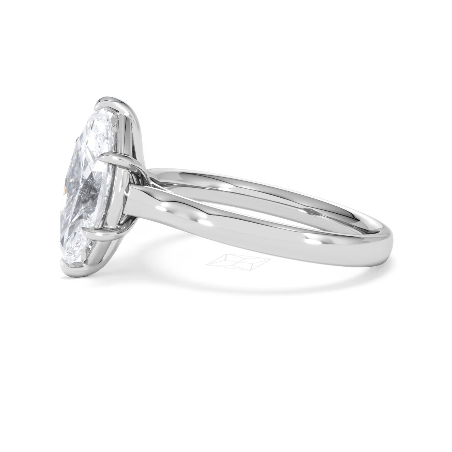 Amora Marquise 2.00ct Lab Diamond Engagement Ring F/VS Set in Platinum - Image 72