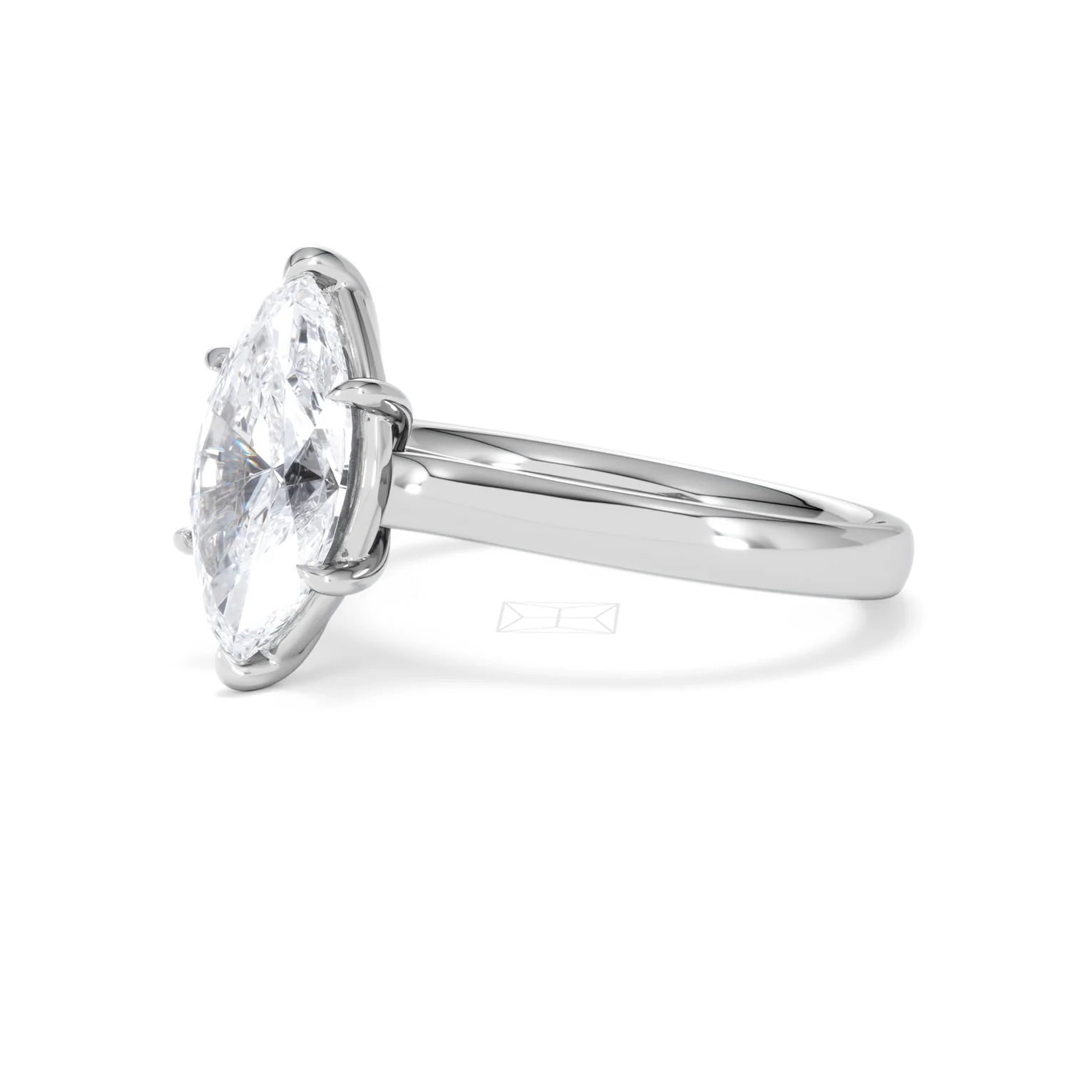 Amora Marquise 2.00ct Lab Diamond Engagement Ring F/VS Set in Platinum - Image 77