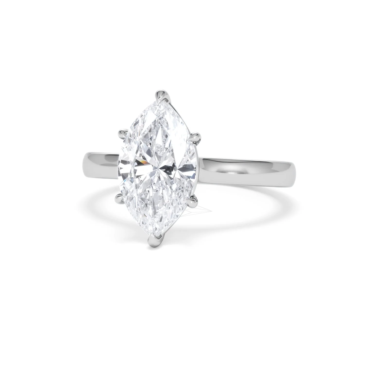 Amora Marquise 2.00ct Lab Diamond Engagement Ring F/VS Set in Platinum - Image 85