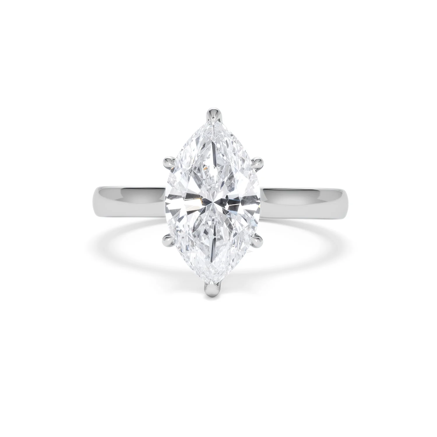 Amora Marquise 2.00ct Lab Diamond Engagement Ring F/VS Set in Platinum - Image 87